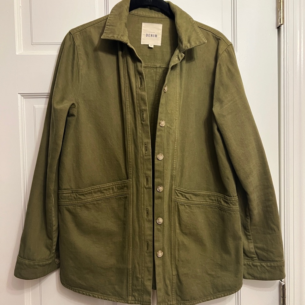 Sezane Will Jacket (XS, Khaki Green)